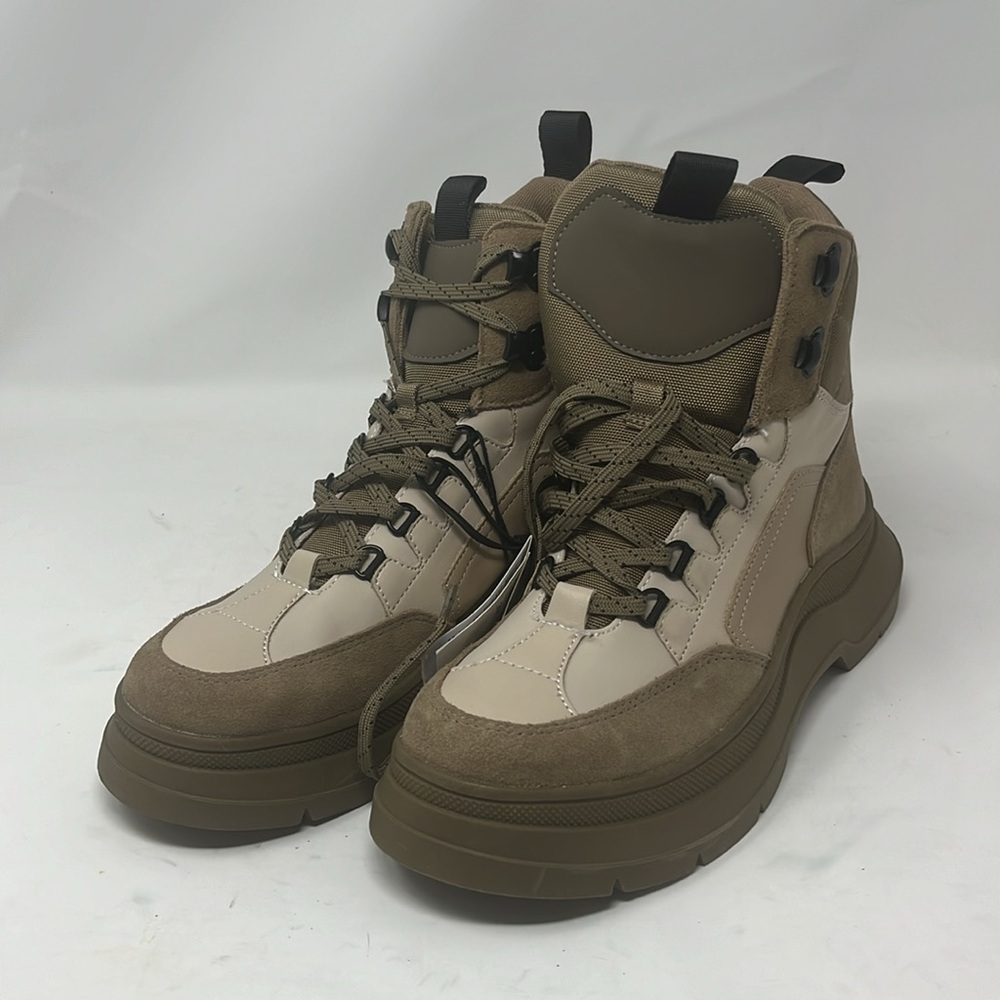 Zara Beige High-Top Women's Boots Sz 6 1/2